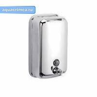 Дозатор жидкого мыла настенный (металл, хром) 800 мл  ZERIX LR402   (20 шт/ящ)